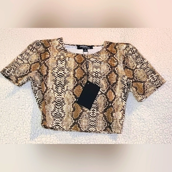 🔥NEW🔥2pc Crop Top Snake Print Set - Picture 4 of 9
